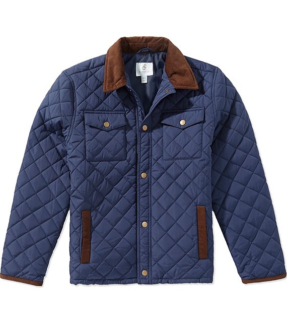 Class Club Big Boys Quilted Snap Front Barn Coat