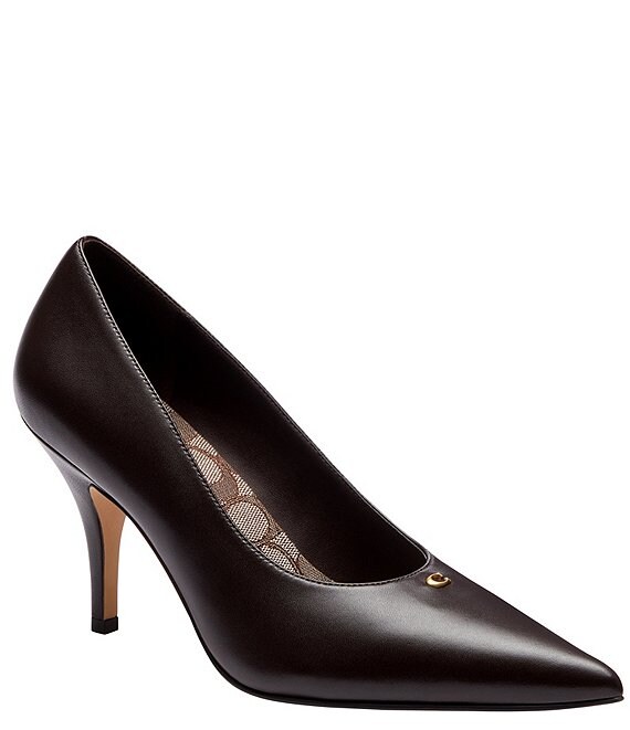 COACH Daisy Leather High Heel Pumps