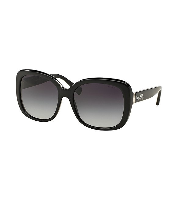 COACH Horse & Carriage Logo Square Gradient Sunglasses