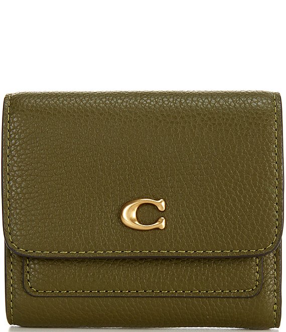 COACH Mila Small Flap Wallet, Olive - Image 1