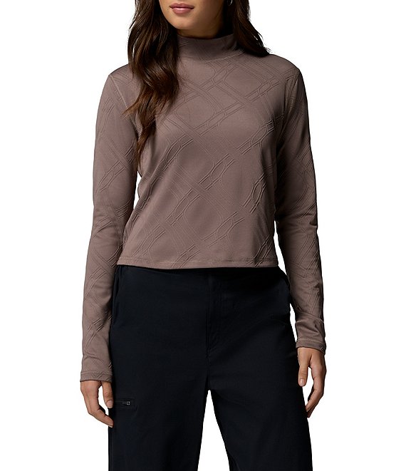 Columbia Granite Point Turtleneck Long Sleeve Knit Top, Iron - Image 1
