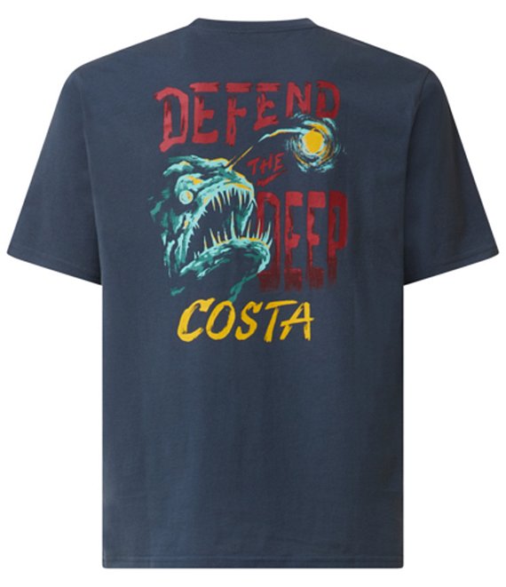 Costa Defend The Deep Short Sleeve T-Shirt, Shark - Image 1