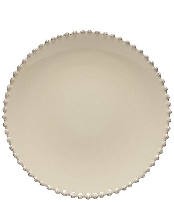 Costa Nova Pearl Collection Dinner Plates, Set of 6, Cream - Image 1