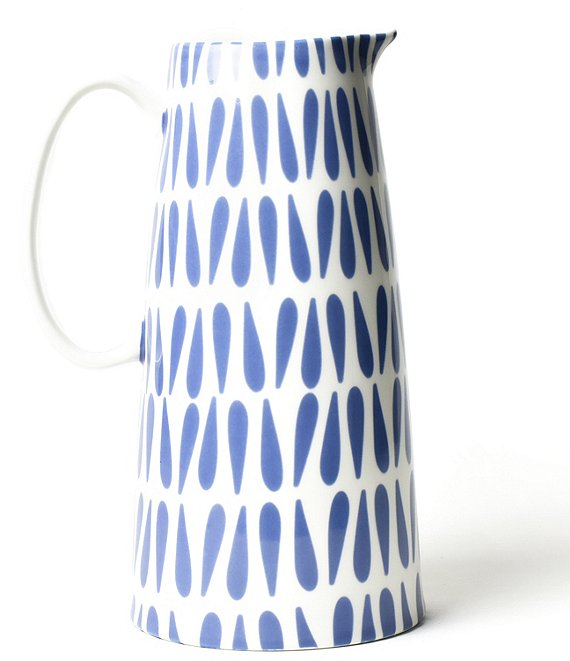 Color:Blue - Image 1 - Wedgewood Drop Pedestal Pitcher