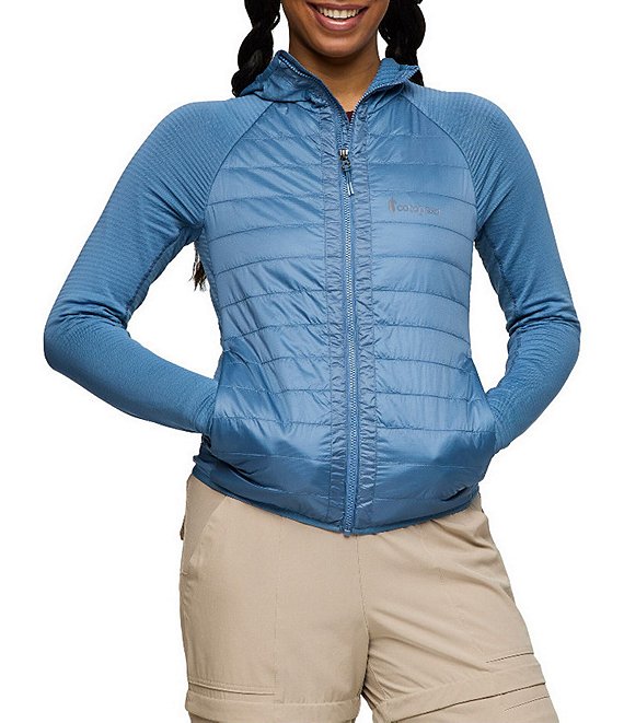 Cotopaxi Capa Hybrid Insulated Scuba Hooded Knit Side Panel Zip Front Puffer Jacket, Fjord - Image 1