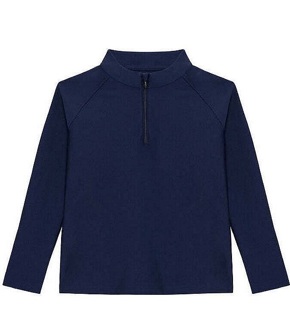 Courtside Kids Big Boys Long Sleeve Quarter Zip Pullover