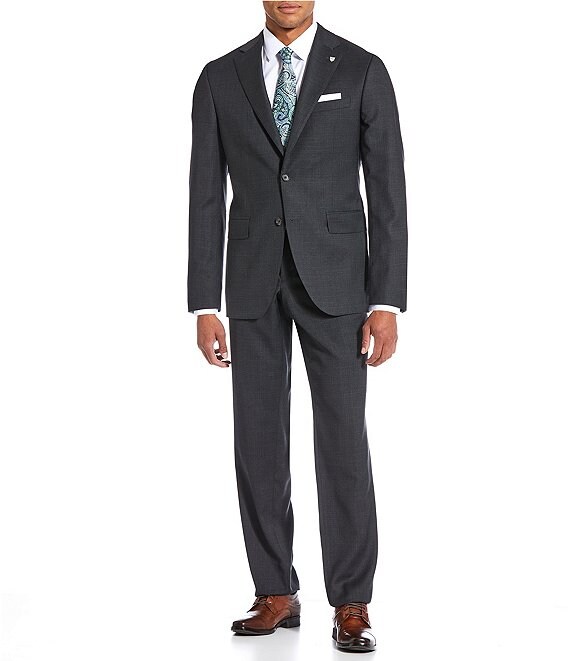 Cremieux Modern Fit Flat Front 2-Piece Suit, Olive - Image 1