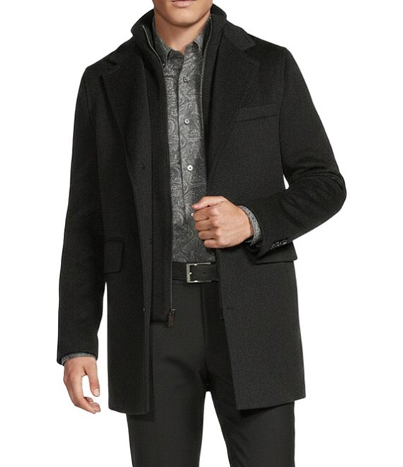 Cremieux Daniel Cremieux Signature Label Loro Piana Bib Wool Coat, Charcoal - Image 1
