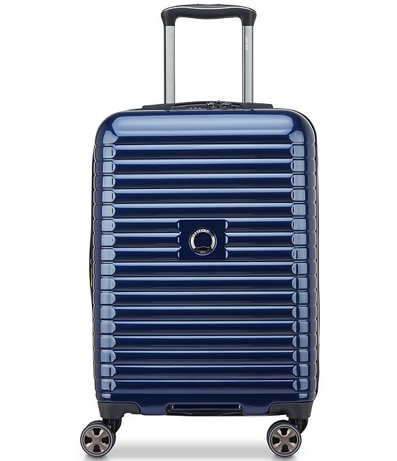 Delsey Paris Cruise 3.0 Expandable 20#double; Carry-On Spinner Suitcase, Navy - Image 1