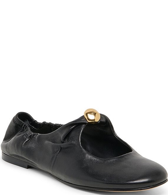 Dolce Vita Cornel Leather Ruched Ballet Flats