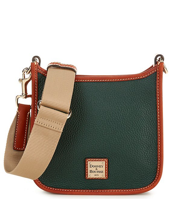 Dooney & Bourke Pebble Grain Small Messenger Bag, Forest - Image 1