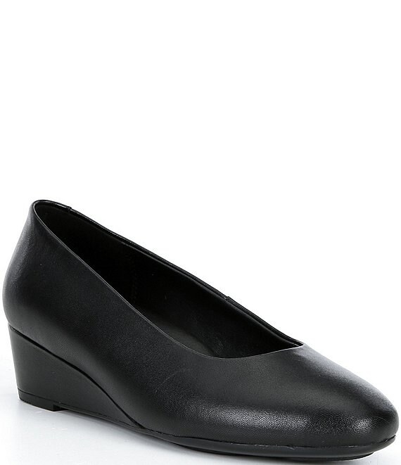 ECCO Elevate Leather Wedge Pumps