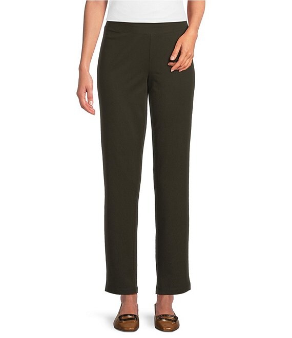 Eileen Fisher Flex Ponte Slim Ankle Pants, Woodland - Image 1