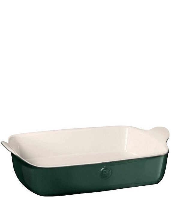 Emile Henry 4.7 Quart Large Rectangular Baker, Evergreen - Image 1