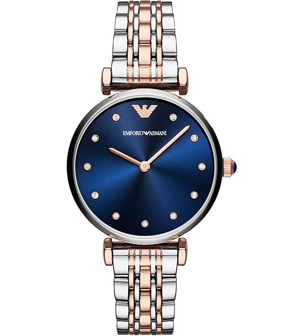 Emporio Armani Two-Tone Analog Bracelet Watch