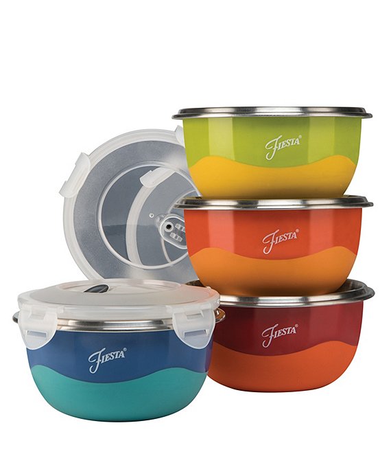 Fiesta 8-Piece Prep Bowl & Lid Set
