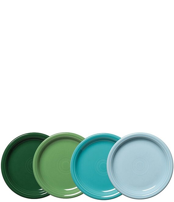 Fiesta Mixed Collection Bistro Coupe Salad Plates, Set of 4, Mixed Aegean - Image 1