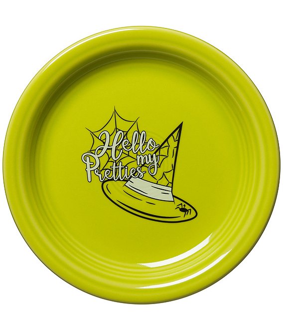 Color:Lemongrass - Image 1 - Halloween Hello My Pretties 6.5#double; Appetizer Plate