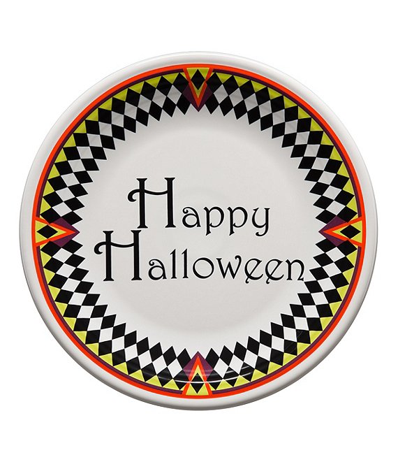 Fiesta Harlequin Happy Halloween Chop Plate