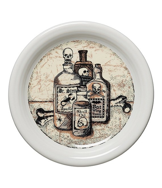 Fiesta Mystical Halloween Apothecary 6.5#double; Appetizer Plate