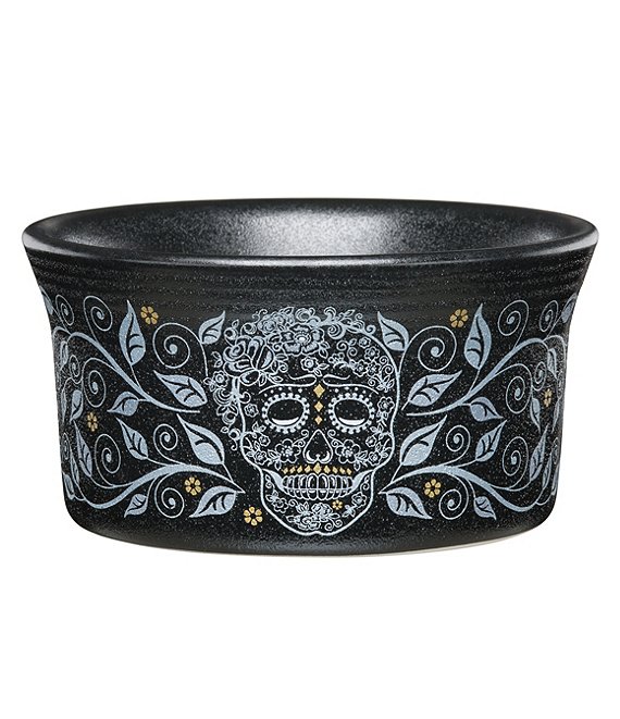 Fiesta Skull & Vine Black Ramekin