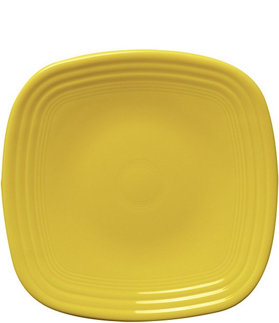 Color:Sunflower - Image 1 - Square Ceramic Luncheon Plate