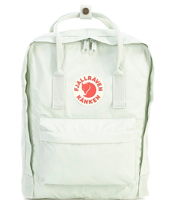 Color:Mint Green - Image 1 - Kanken Water-Resistant Cotton Zipper Convertible Backpack