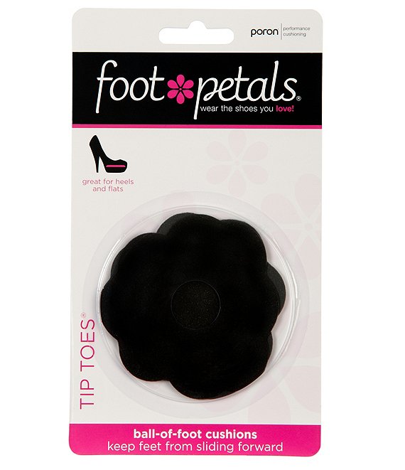 Color:Black/Black - Image 1 - Poron® Tip Toes With Softspots
