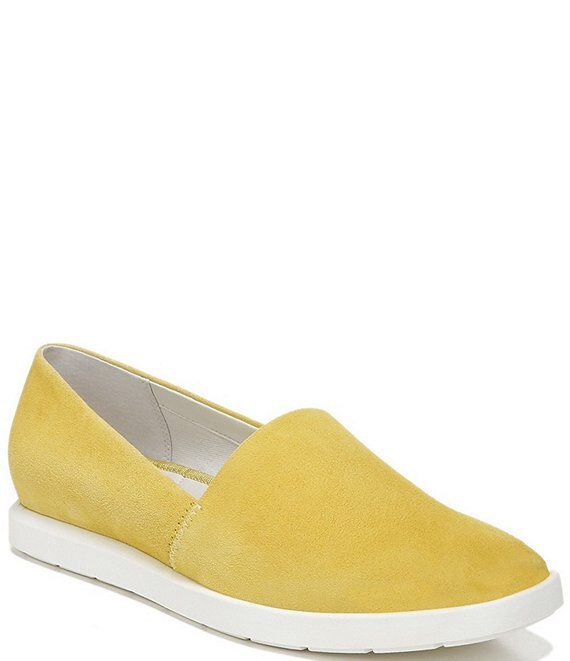Color:Bright Yellow - Image 1 - Bonza Suede Slip-On Sneakers