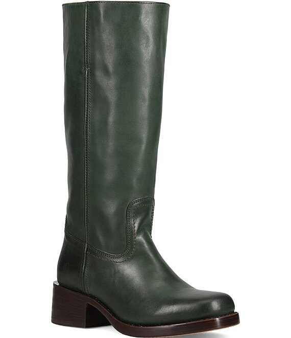 Frye Campus 14L Tall Leather Wide Calf Pull On Boots