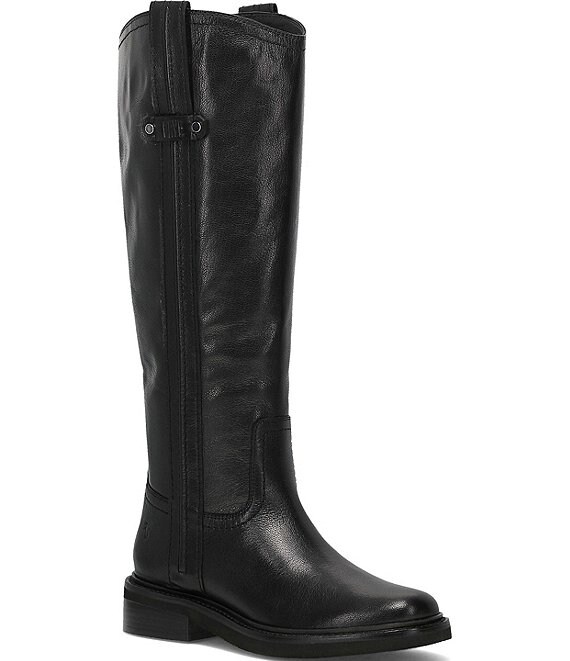 Frye Phoebe Tall Leather Pull On Classic Riding Boots
