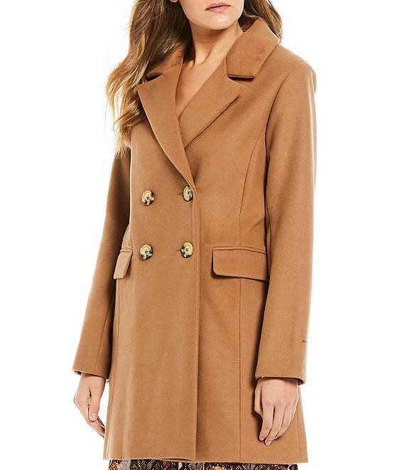 GB Notch Collar Double Breasted Coat