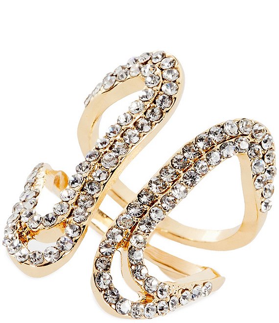 Gemma Layne Open Statement Ring with Pave