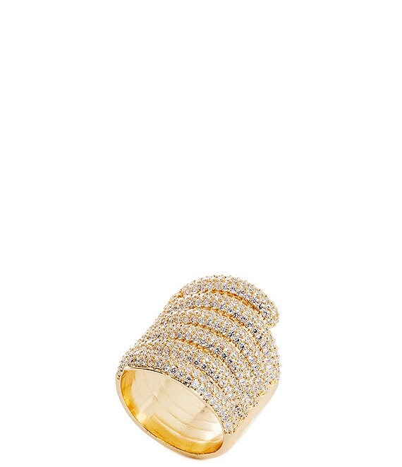 Gemma Layne Pave Coil Statement Ring