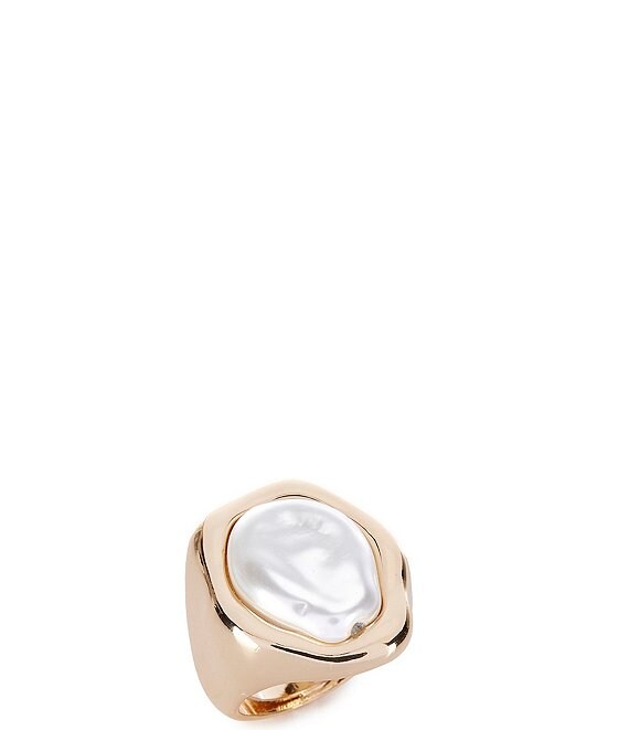 Gemma Layne Pearl Molten Statement Ring