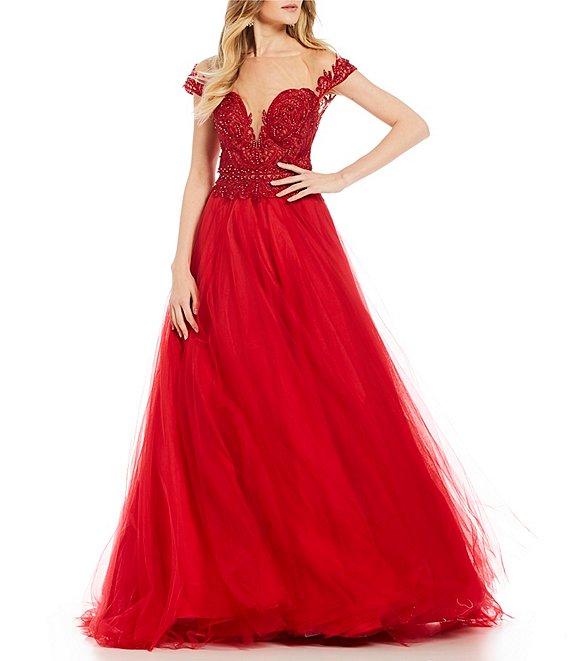 Glamour by Terani Couture Embroidered Bodice Ball Gown