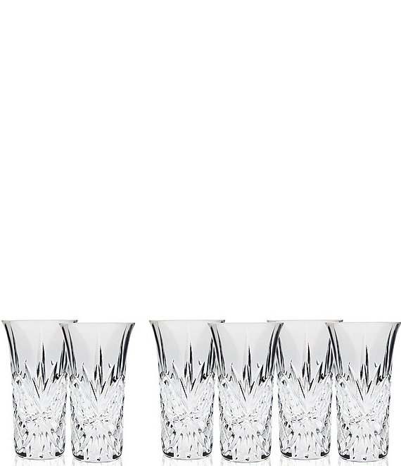 Godinger Dublin Handcrafted Crystal Vodka Shooters, Set of 6
