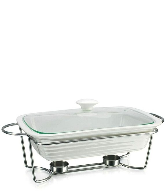 Godinger Kitchen Chemistry 2 Quart Rectangular Baker With Stand