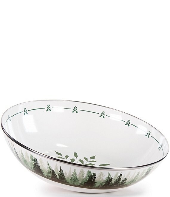 Golden Rabbit Forest Glen Serving Bowl, Green - Image 1