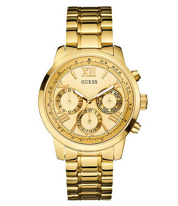 Guess Multifunction Gold-Tone Stainless Steel Watch