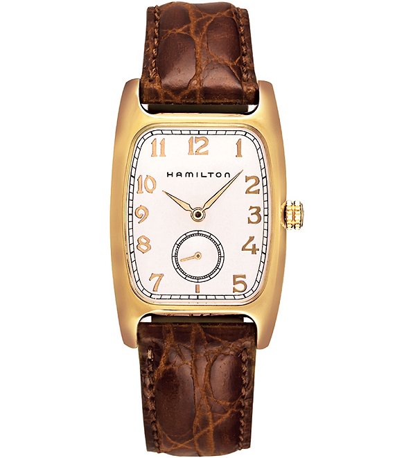Hamilton Boulton Analog Leather-Strap Watch