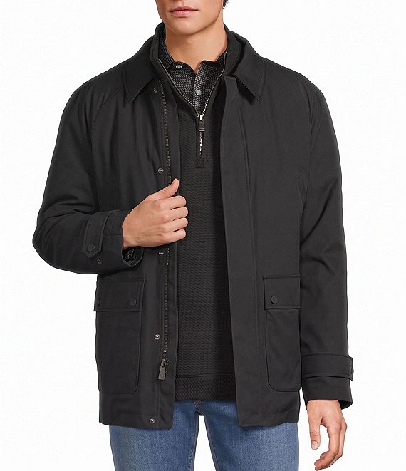 Hart Schaffner Marx Powell Button/Zip Front Jacket