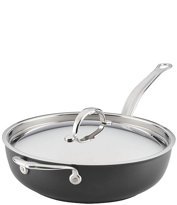 Hestan Titum Fusion™ Collection Nonstick Essential Pan with Lid, 4.5-Quart, Black - Image 1