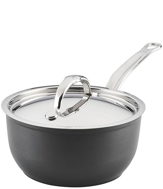 Hestan Titum Fusion™ Collection Nonstick Saucepan with Lid, Black - Image 1