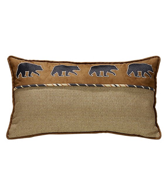 HiEnd Accents Black Bear Pillow