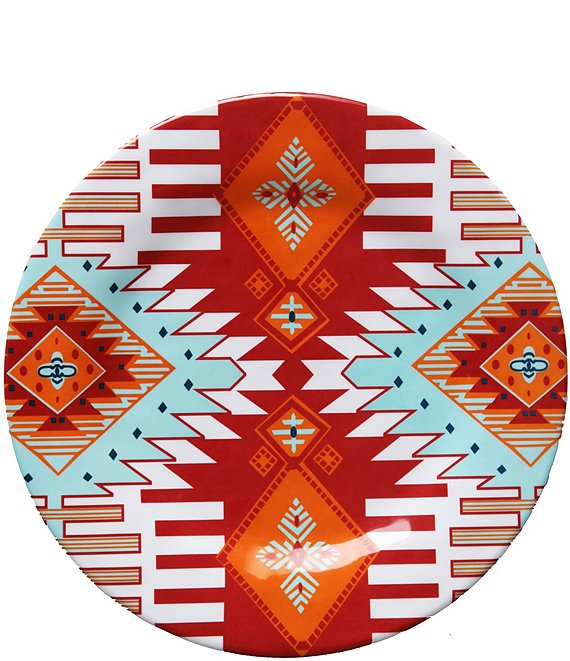 Color:Multi - Image 1 - Southwest Melamine Dinner Plate, Set of 4