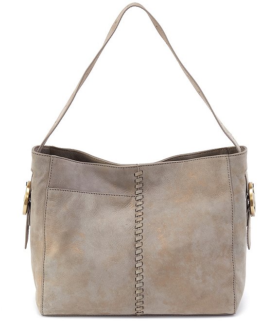 HOBO Render Leather Whipstitch Shoulder Bag, Golden Granite - Image 1