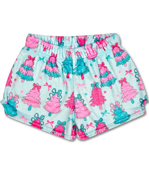 Iscream Little/Big Girls Fancy Trees Plush Shorts, Multi - Image 1