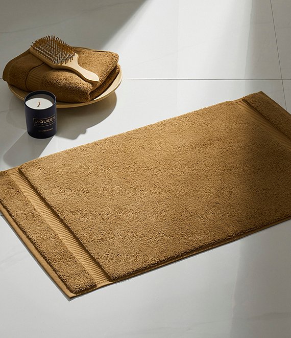 J. Queen New York Belmore Collection Zero Twist Bath Mat, Curry - Image 1