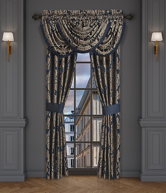 J. Queen New York Monte Carlo Window Treatment, Navy - Image 1